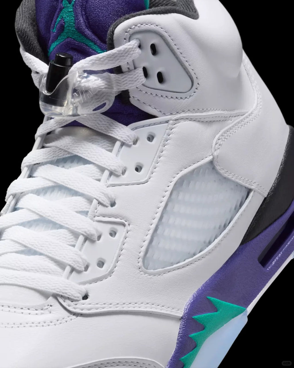 White Purple Teal High Top Sneakers Men Retro Basketball Shoes