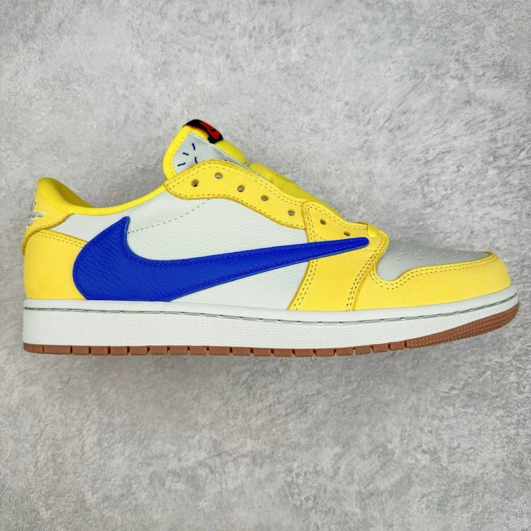 Yellow Low Top Sneakers Men Retro Casual Skate Shoes