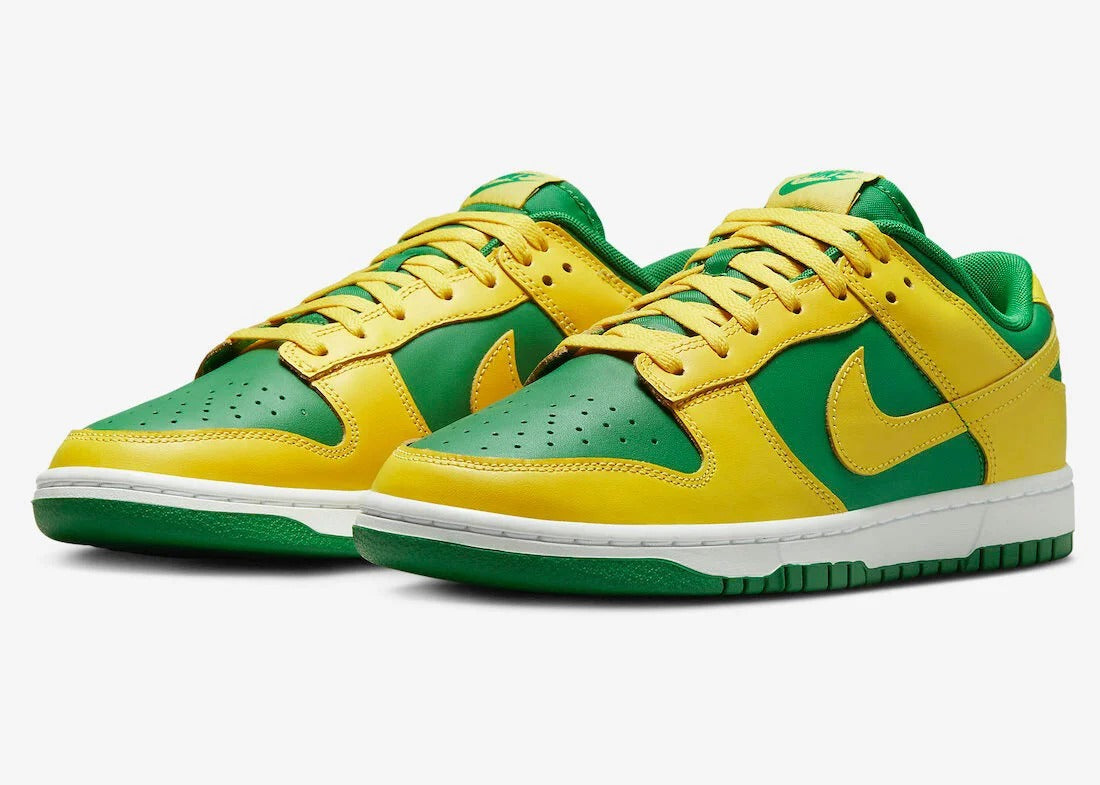 Yellow Green Low Top Sneakers Men Retro Casual Skate Shoes