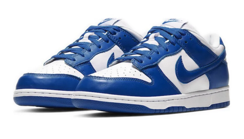 White Royal Blue Low Top Sneakers Men Retro Casual Skate Shoes