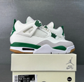White Grey Green High Top Sneakers Men Retro Basketball Shoes