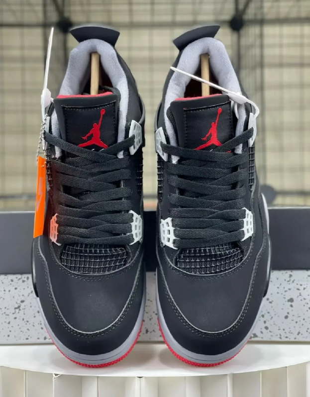 Black Grey Red High Top Sneakers Men Retro Basketball Shoes