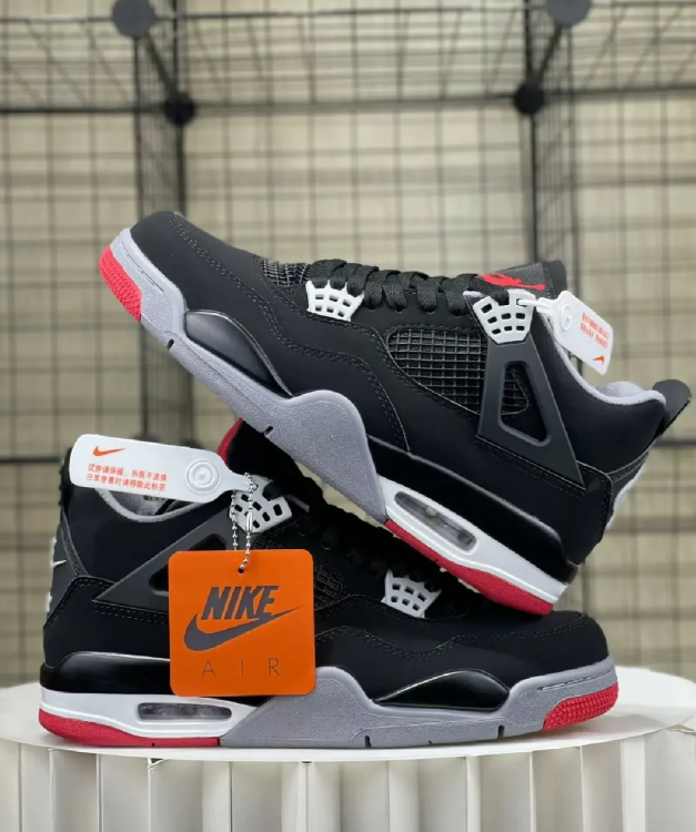 Black Grey Red High Top Sneakers Men Retro Basketball Shoes