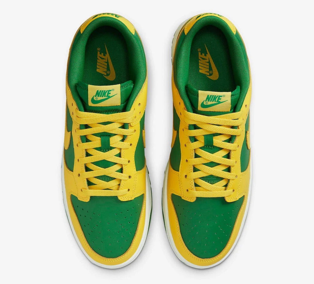 Yellow Green Low Top Sneakers Men Retro Casual Skate Shoes