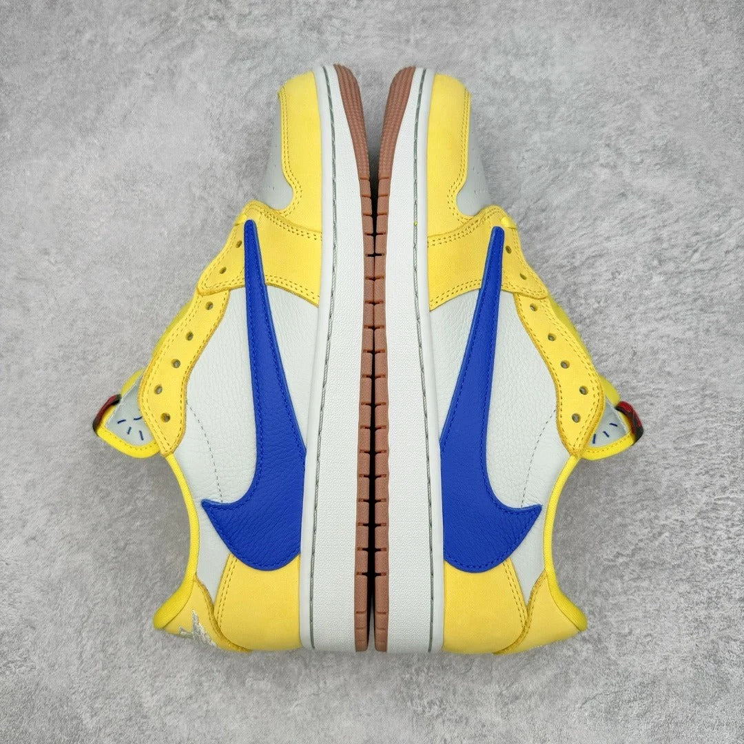 Yellow Low Top Sneakers Men Retro Casual Skate Shoes