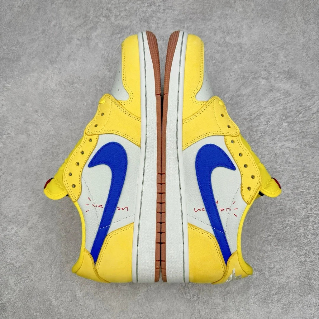 Yellow Low Top Sneakers Men Retro Casual Skate Shoes