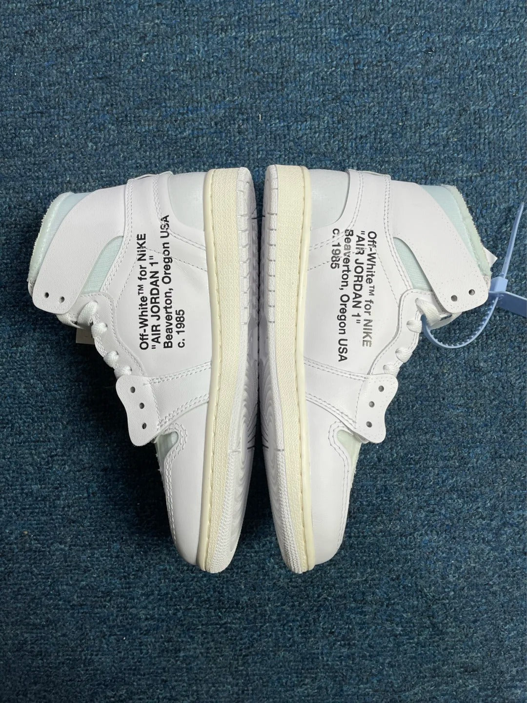 Blue White High Top Sneakers Men Retro Deconstructed Basketball Shoes