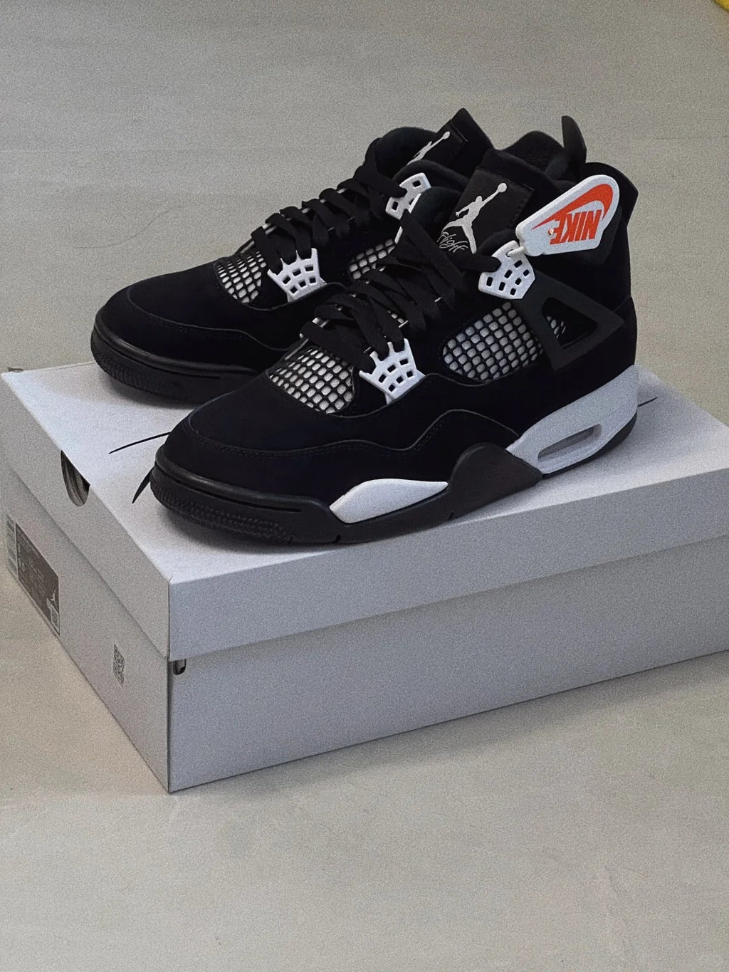 Black High Top Sneakers Men Retro Basketball Shoes