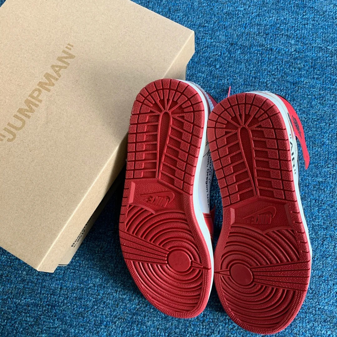 Red White Black High Top Sneakers Men Retro Basketball Shoes
