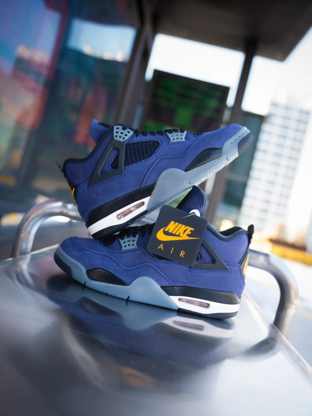 Purple High Top Sneakers Men Retro Basketball Shoes