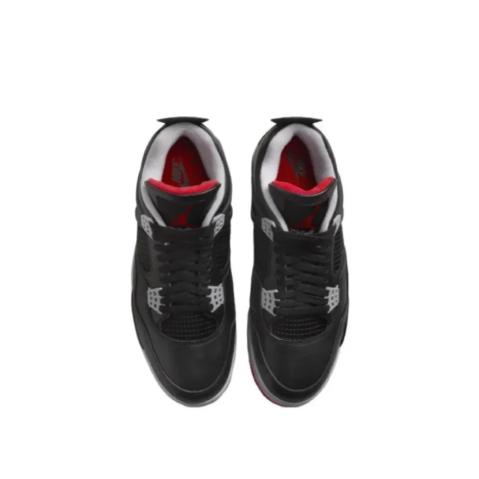 Black Grey Red High Top Sneakers Men Retro Basketball Shoes