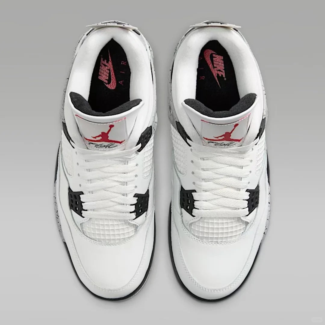 White Grey High Top Sneakers Men Retro Basketball Shoes