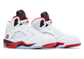 White Red High Top Sneakers Men Retro Basketball Shoes