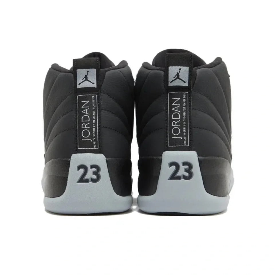 Black Grey Mid Top Sneakers Men Retro Basketball Shoes