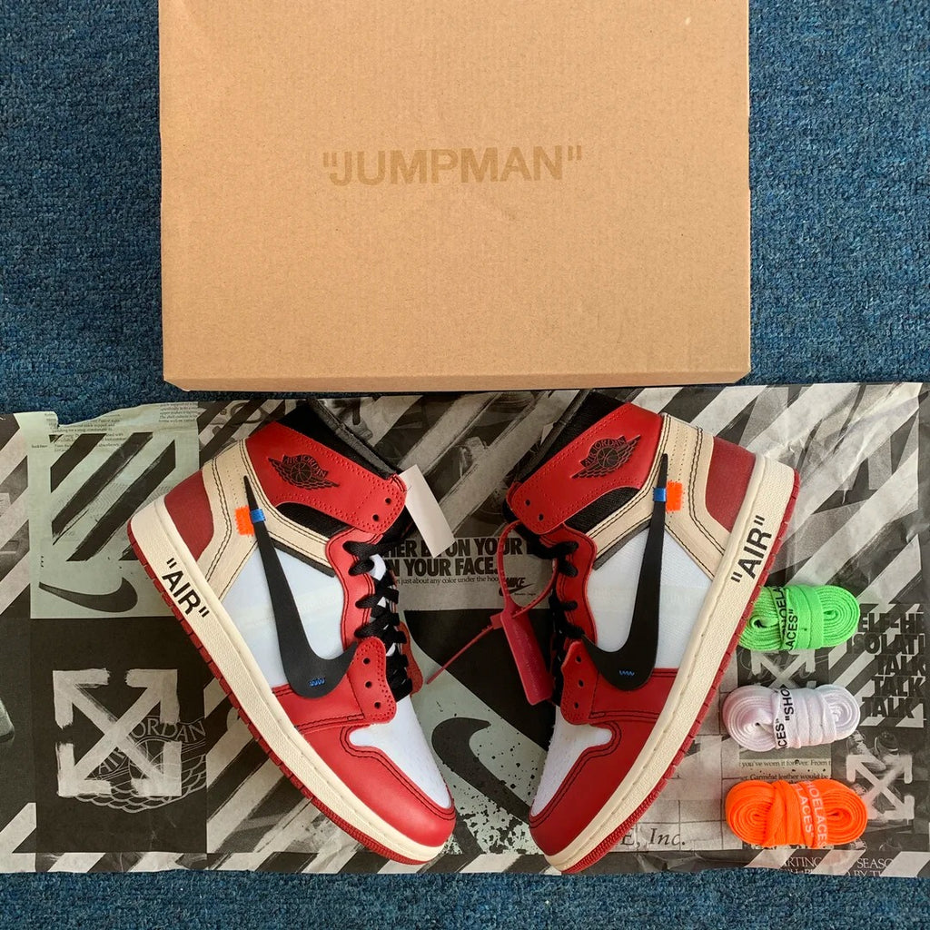 Red White Black High Top Sneakers Men Retro Basketball Shoes