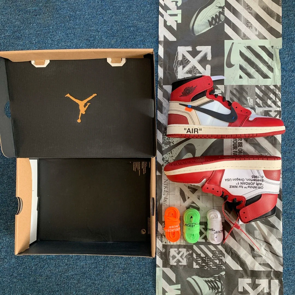 Red White Black High Top Sneakers Men Retro Basketball Shoes