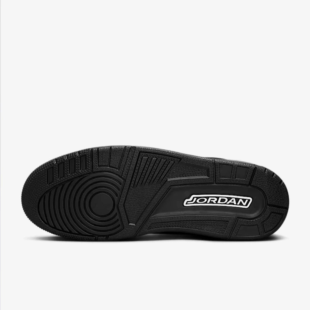 Black Mid Top Sneakers Men Retro Basketball Shoes