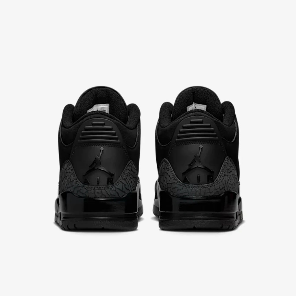 Black Mid Top Sneakers Men Retro Basketball Shoes