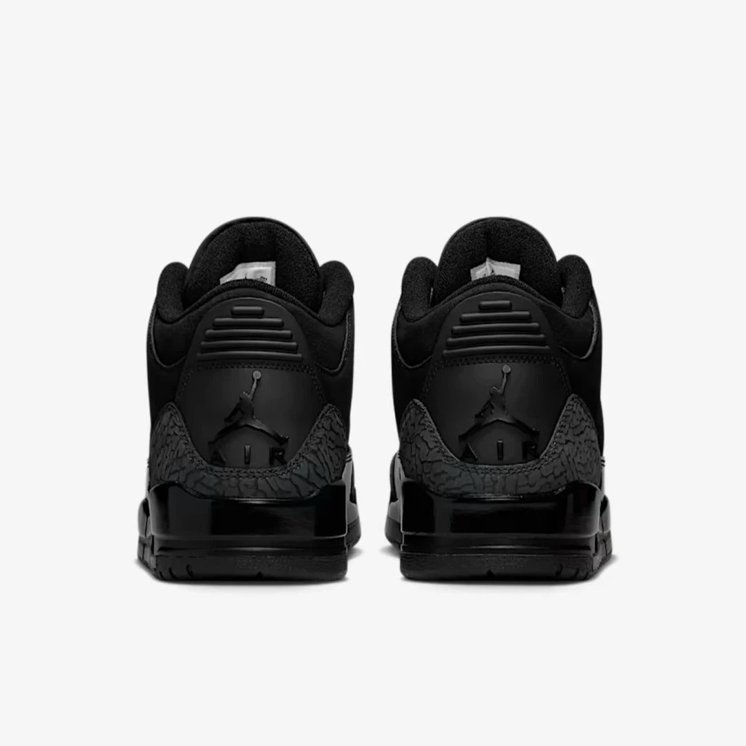 Black Mid Top Sneakers Men Retro Basketball Shoes