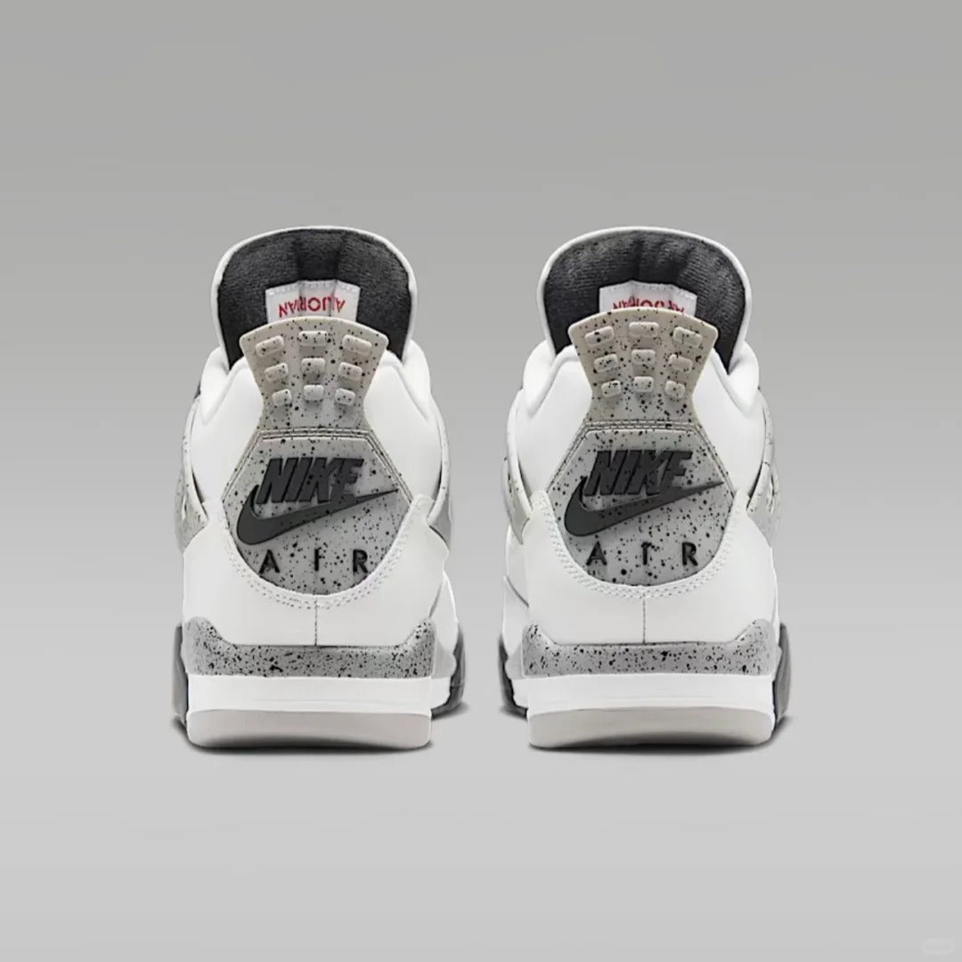 White Grey High Top Sneakers Men Retro Basketball Shoes