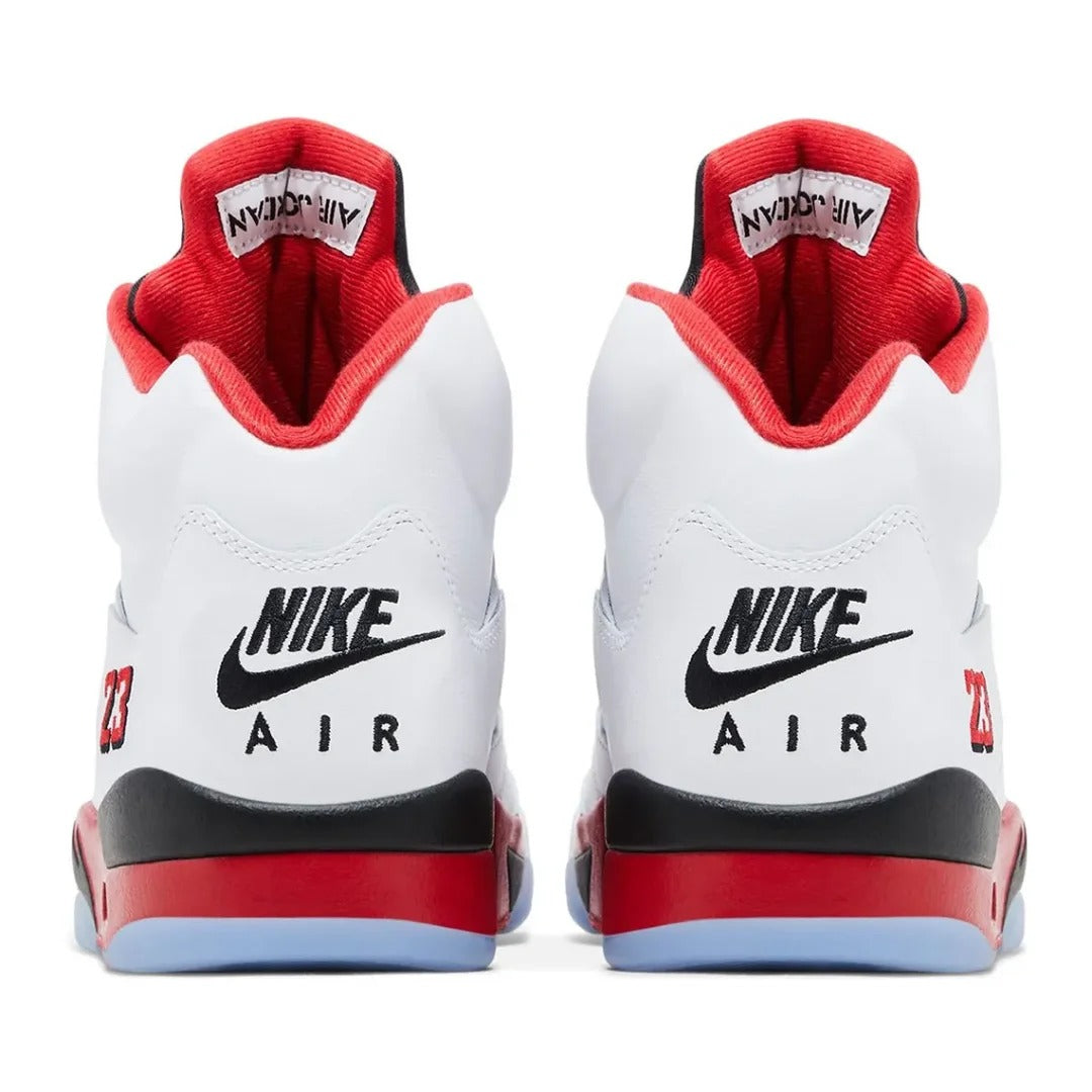 White Red High Top Sneakers Men Retro Basketball Shoes