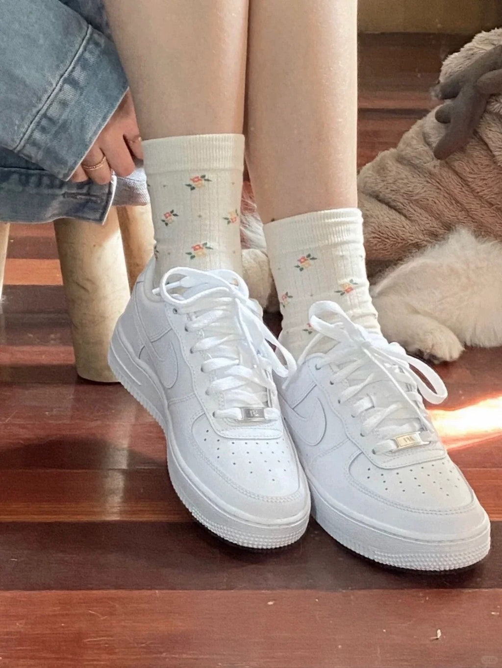 White Low Top Sneakers Men Retro Casual Skate Shoes