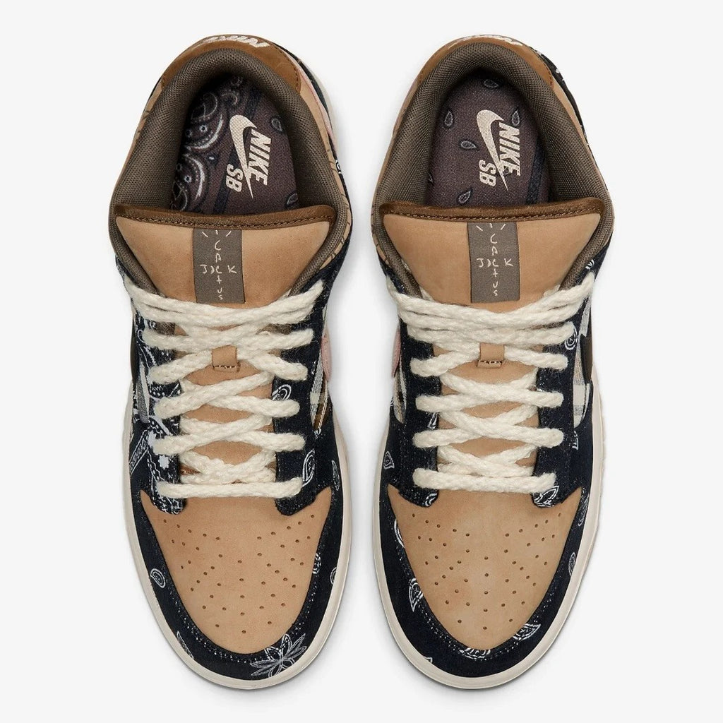 Navy Paisley Low Top Sneakers Men Retro Casual Skate Shoes