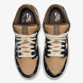 Navy Paisley Low Top Sneakers Men Retro Casual Skate Shoes