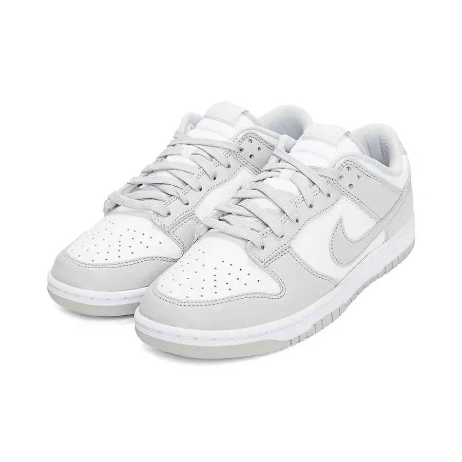 White Grey Low Top Sneakers Men Retro Casual Skate Shoes