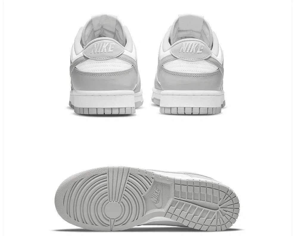 White Grey Low Top Sneakers Men Retro Casual Skate Shoes