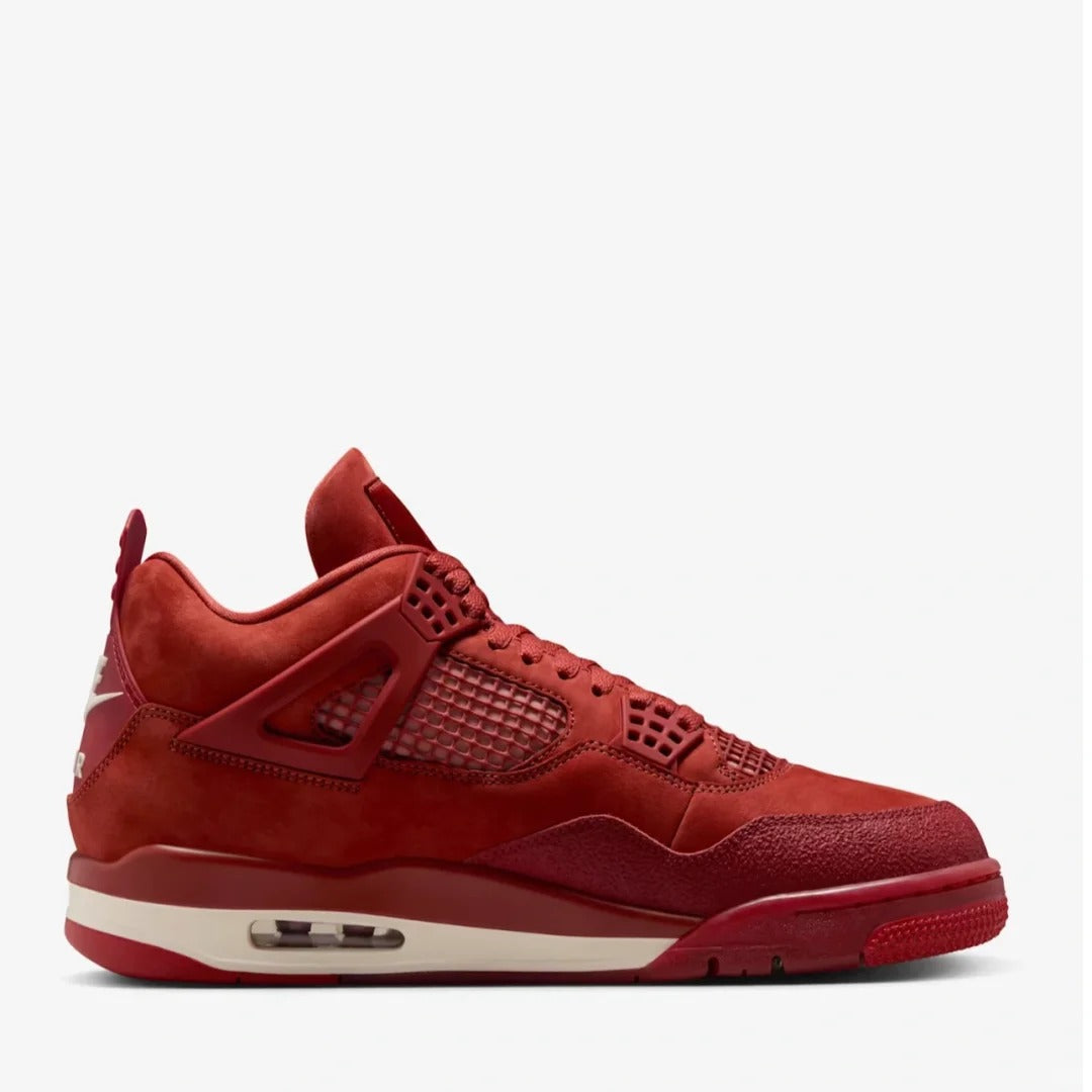 Maroon High Top Sneakers Men Suede Retro Basketball Shoes