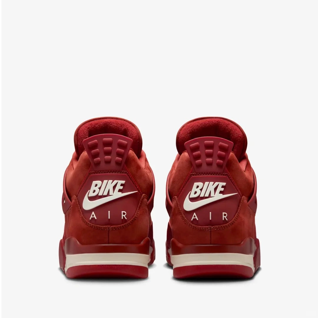 Maroon High Top Sneakers Men Suede Retro Basketball Shoes