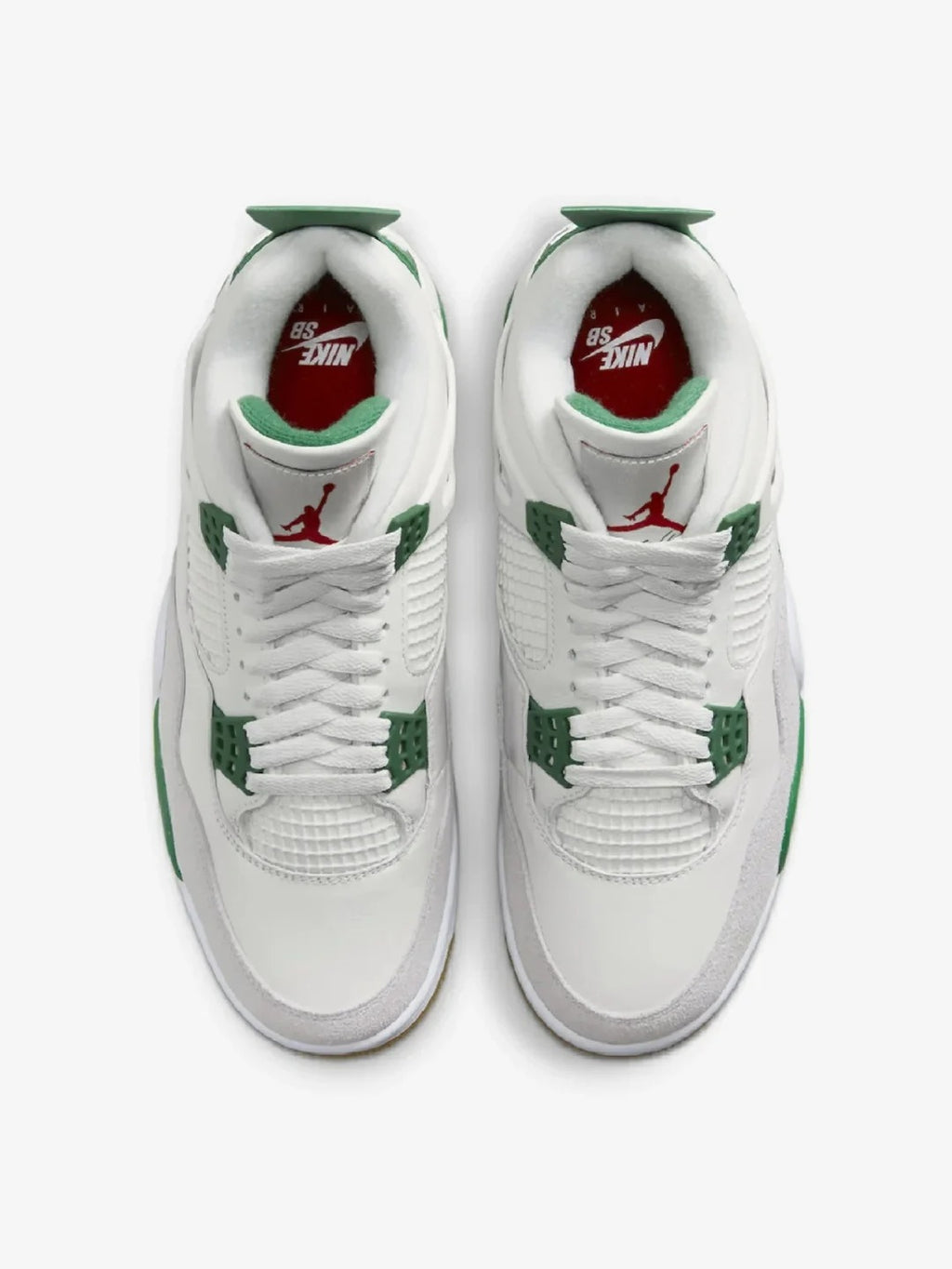 White Green High Top Sneakers Men Retro Basketball Shoes