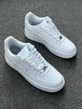 White Low Top Sneakers Men Retro Casual Skate Shoes
