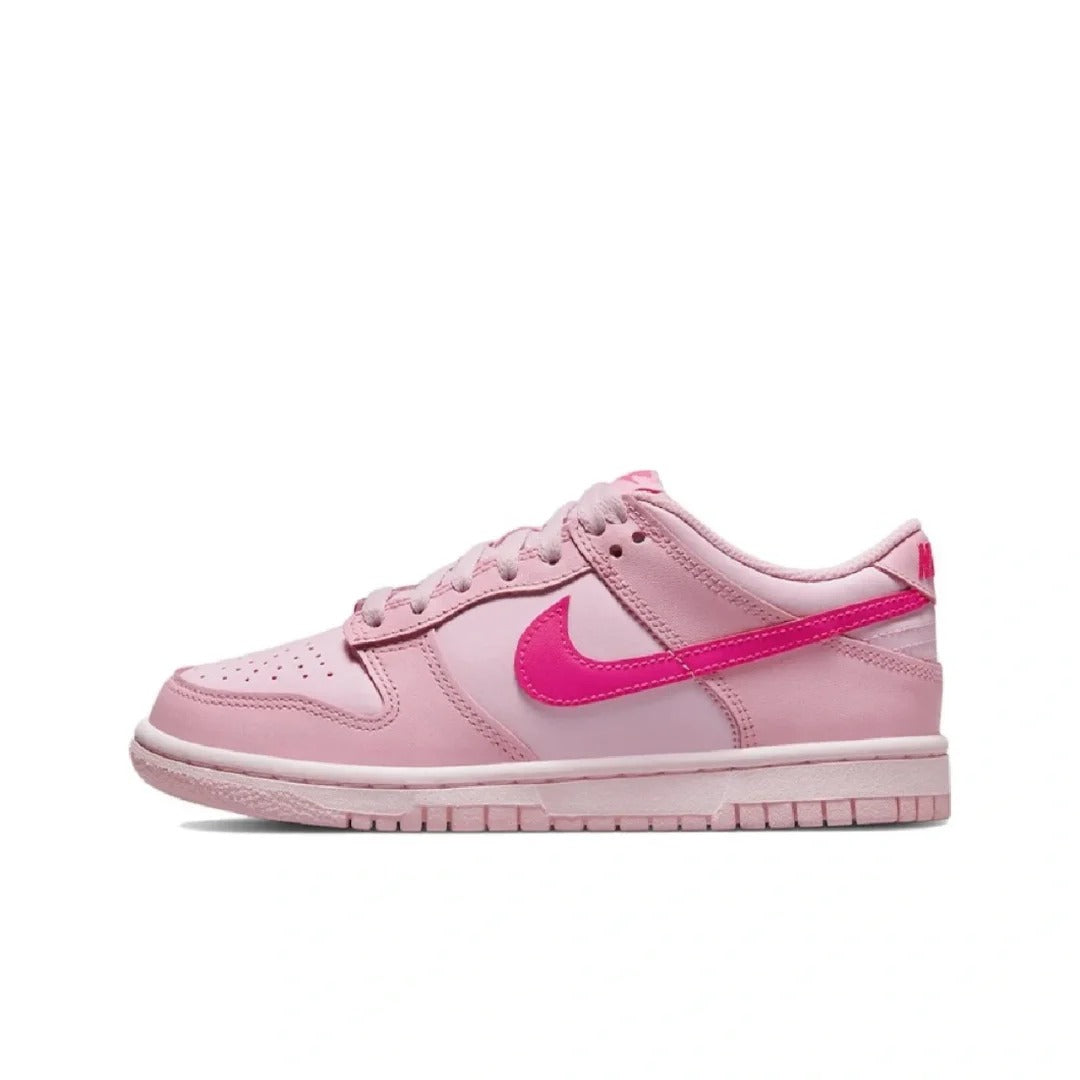 Pink Low Top Sneakers Men Retro Casual Skate Shoes