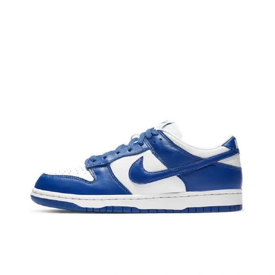 White Royal Blue Low Top Sneakers Men Retro Casual Skate Shoes