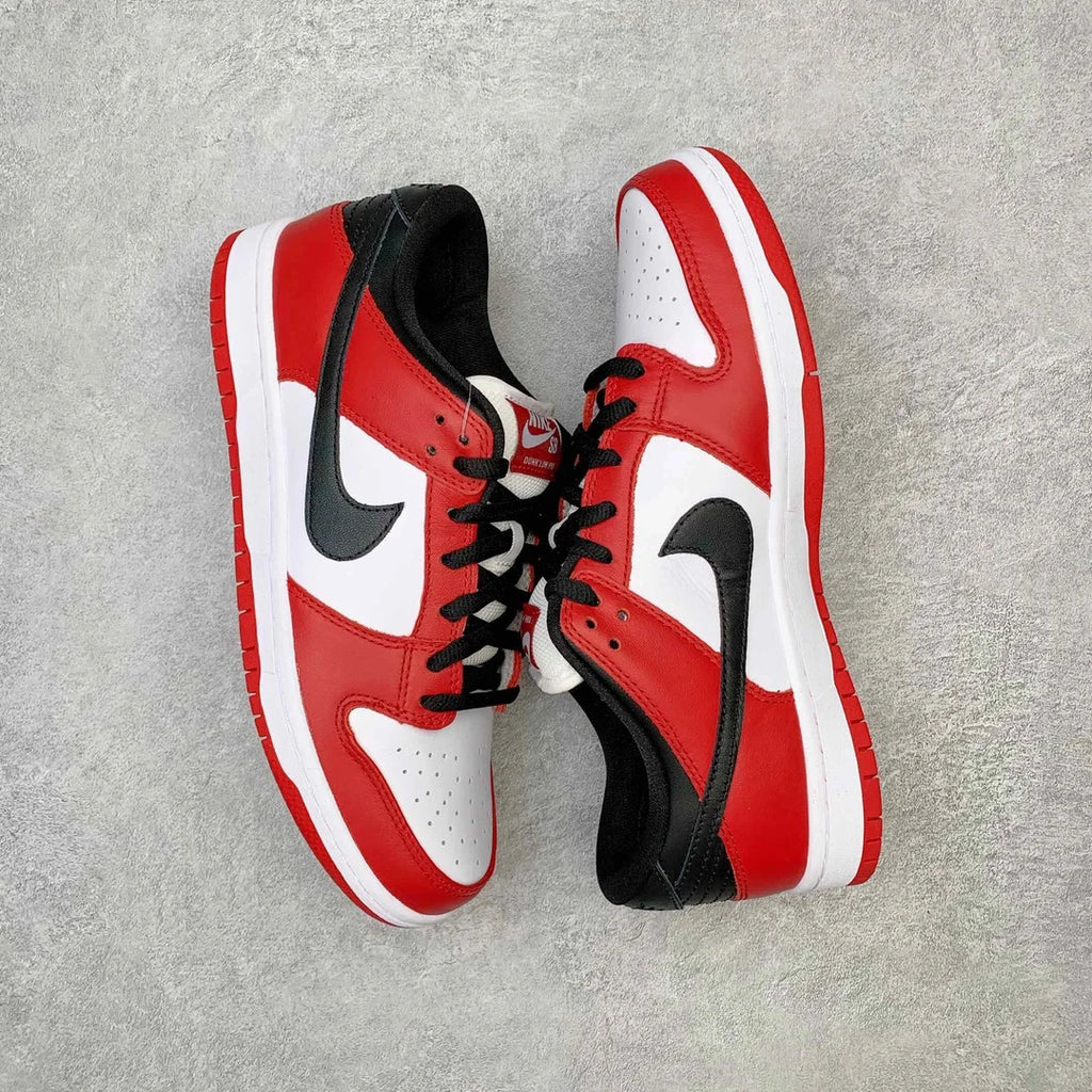 White Red Black Low Top Sneakers Men Retro Casual Skate Shoes