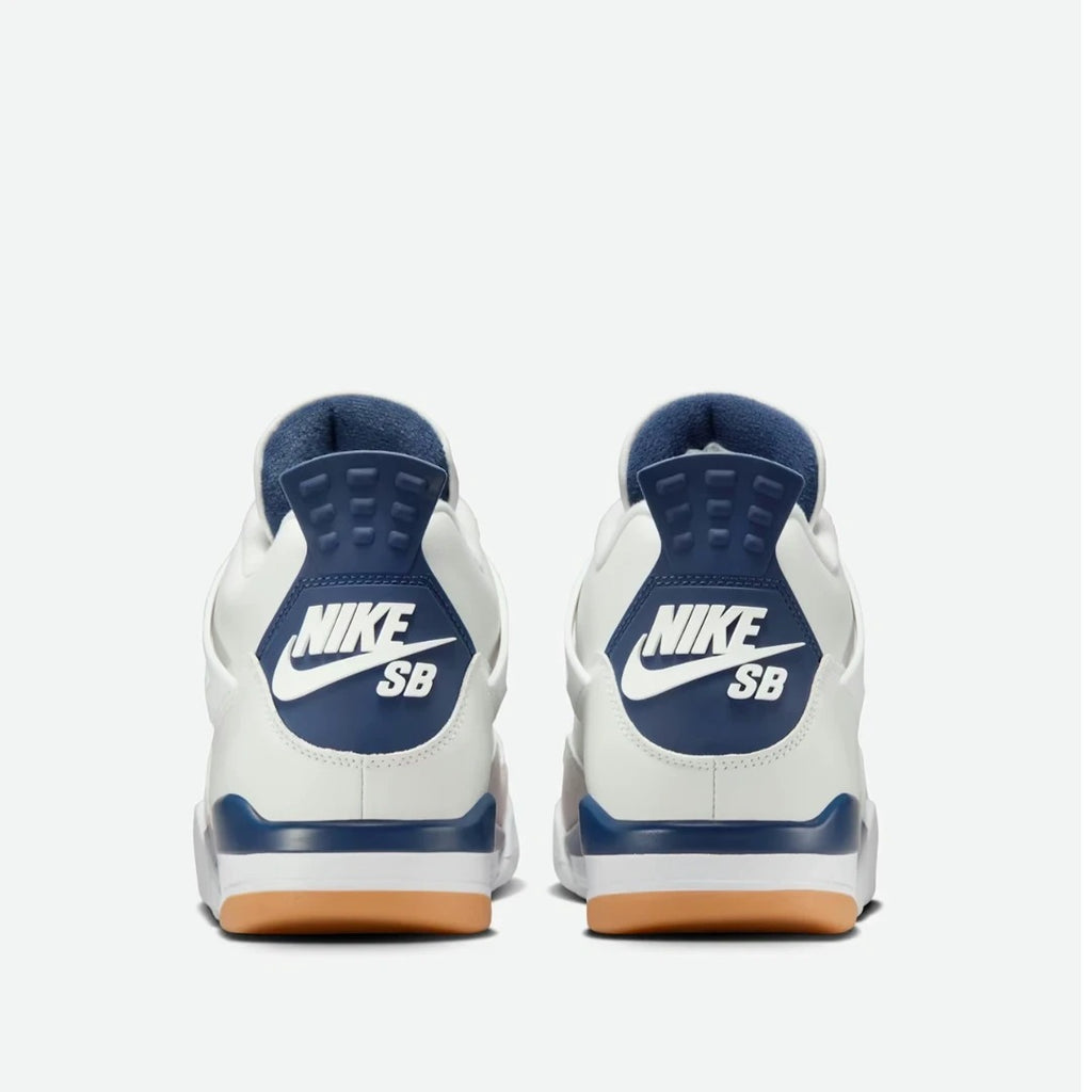 White Navy High Top Sneakers Men Retro Basketball Shoes