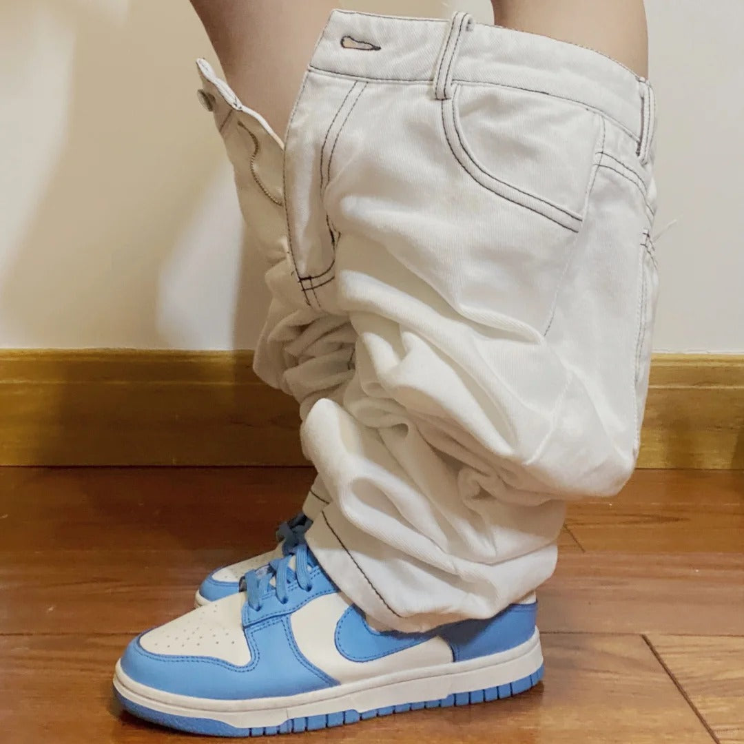 White Blue Yellow Low Top Sneakers Men Retro Casual Skate Shoes
