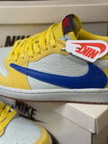 Yellow Low Top Sneakers Men Retro Casual Skate Shoes
