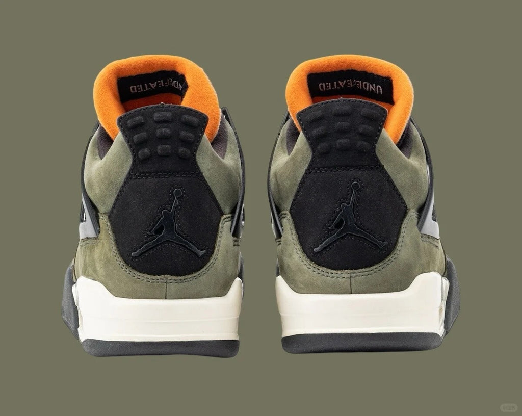 Olive Black High Top Sneakers Men Retro Basketball Shoes