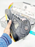 Dark Grey High Top Sneakers Men Retro Basketball Shoes
