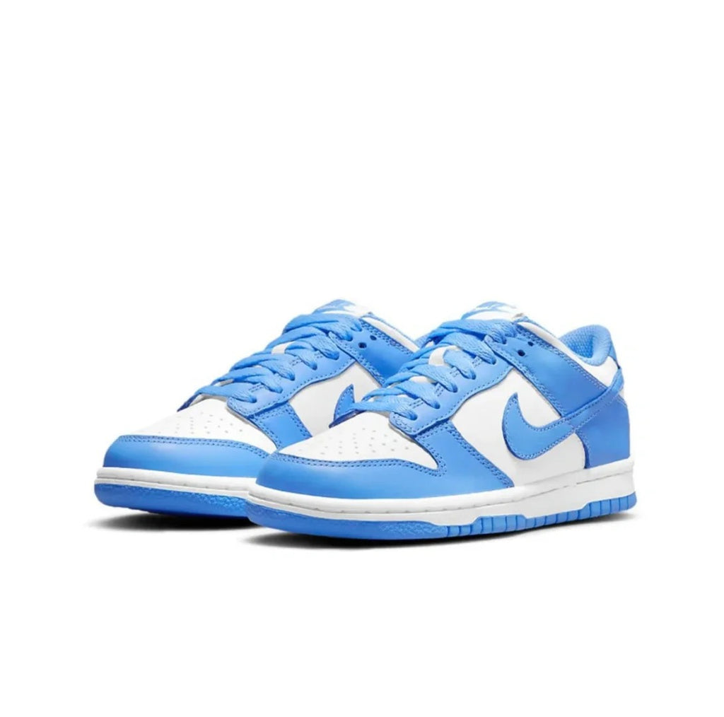 White Blue Low Top Sneakers Men Retro Casual Skate Shoes