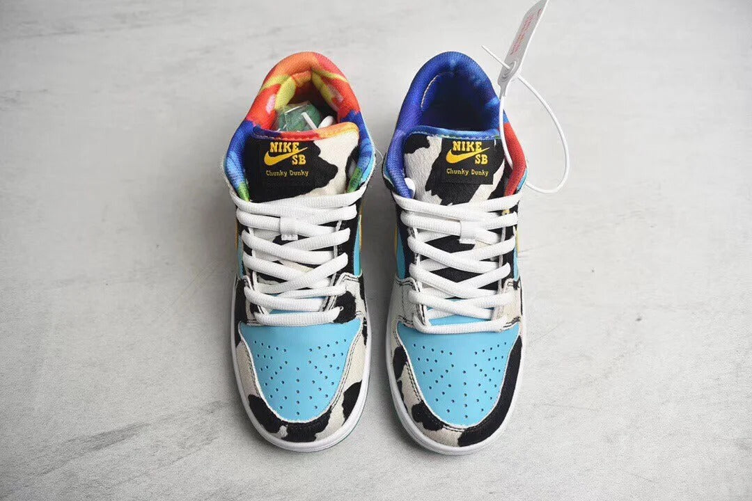 Black Blue Cream Low Top Sneakers Men Retro Casual Skate Shoes